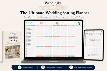 Wedding Seating Chart Planner Template